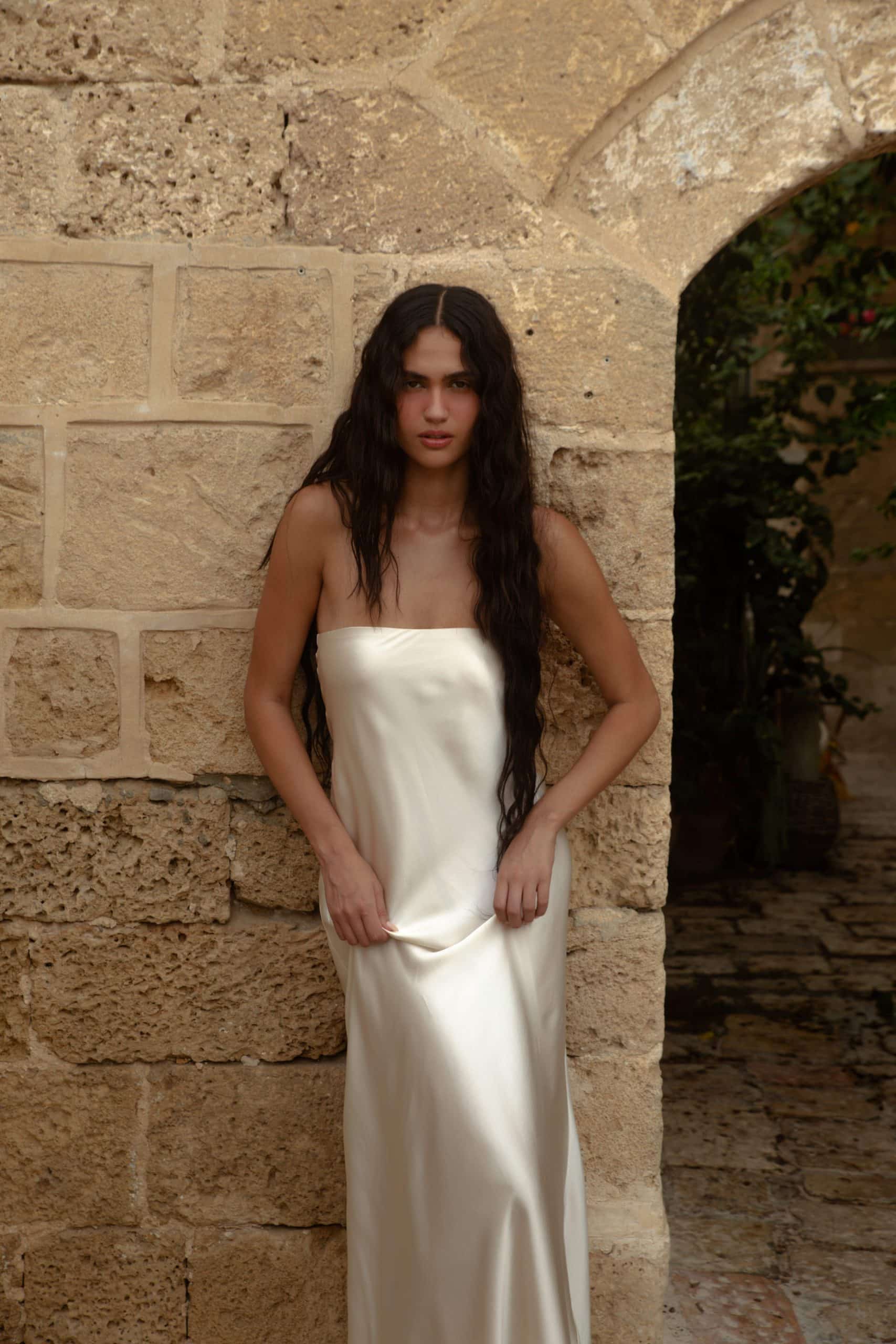Strapless Dress Silk
